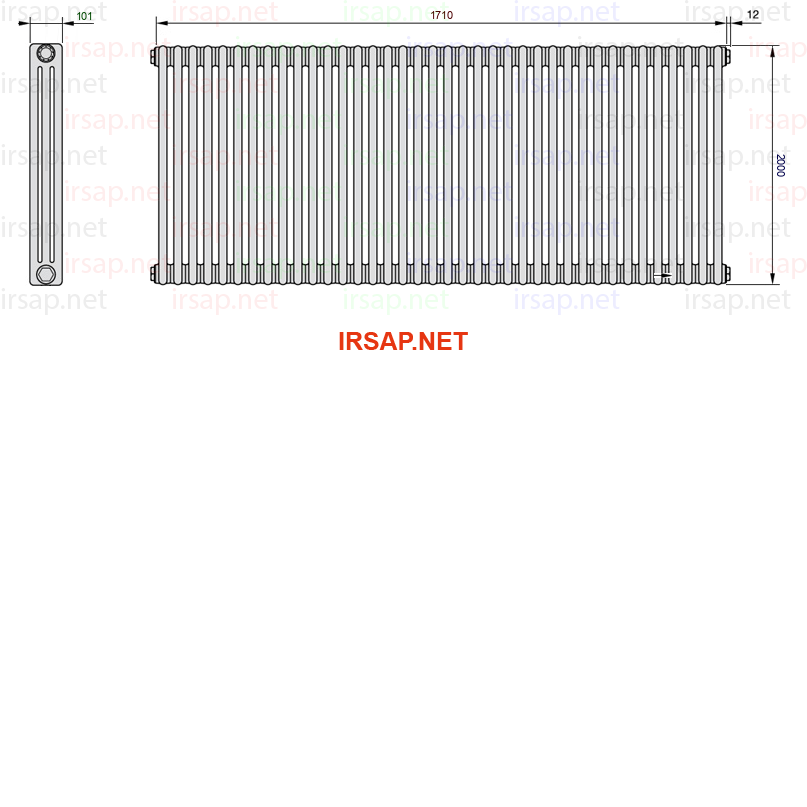 Радиатор IRSAP Tesi 32000/38 T14 CL 01